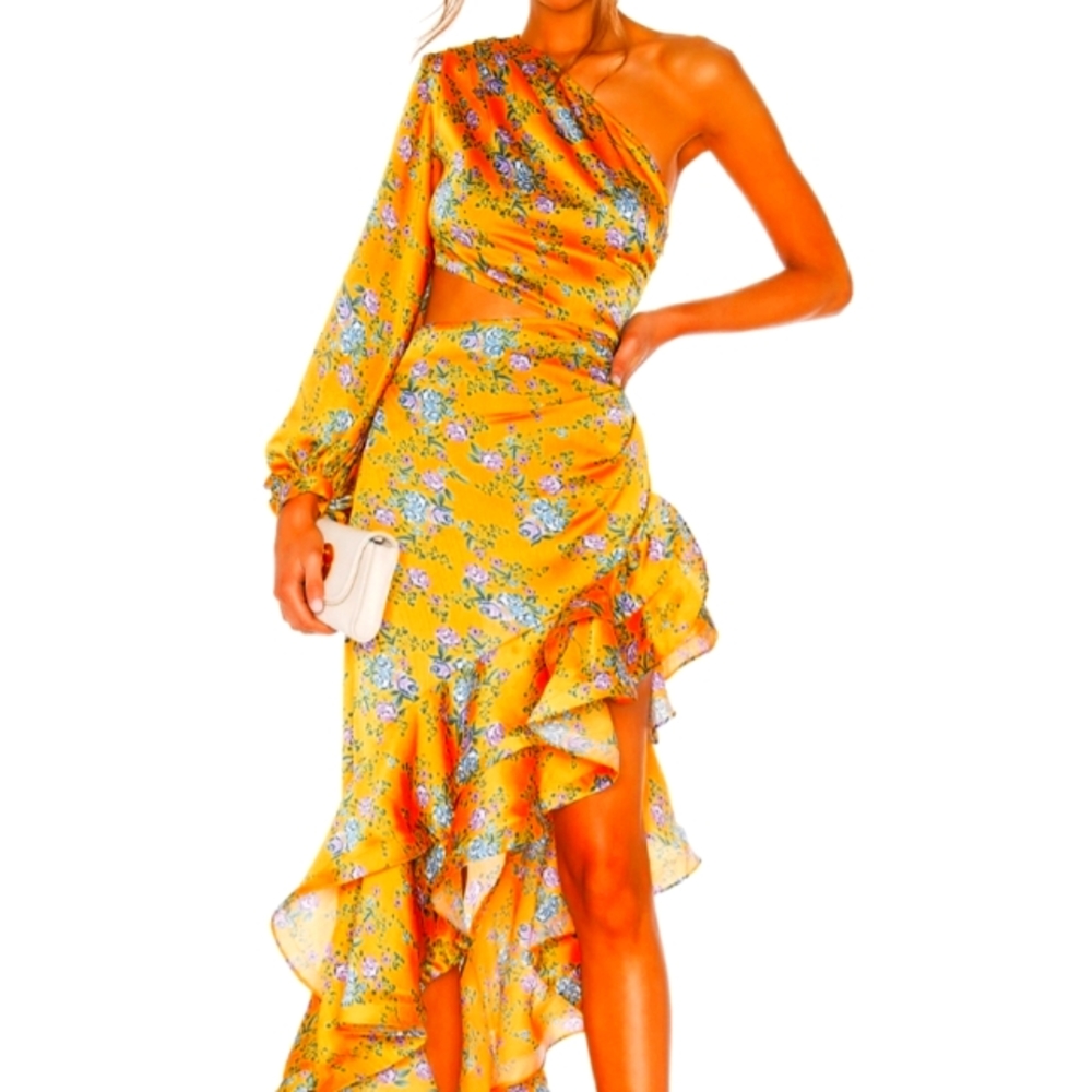LUXXEL Gorgeous  Multi Color Long Dress